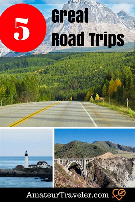 5 great road trips in california maine canada and