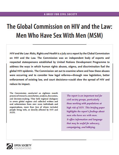 hiv and the law men who have sex with men fact sheet global