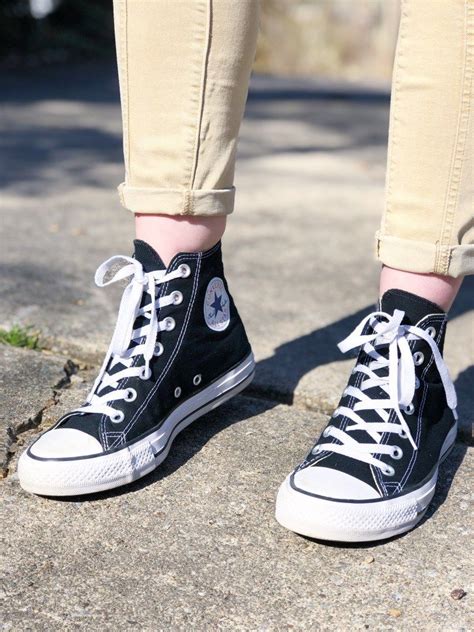 how to wear high top converse with jeans ankle fashion black high