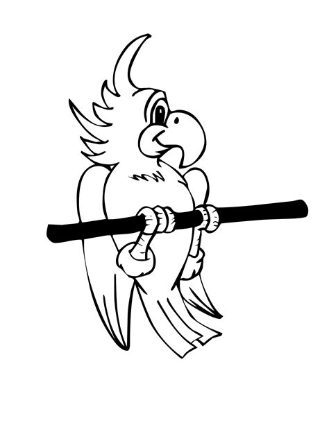 pet bird coloring page coloring pages