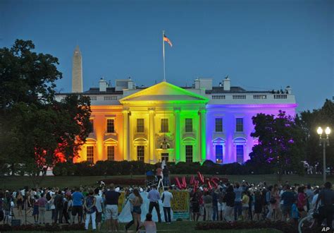 June 26 2015 The Obama Administration Lit The White House Rainbow