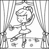 Coloring Girl Pages Dancing Getcolorings sketch template
