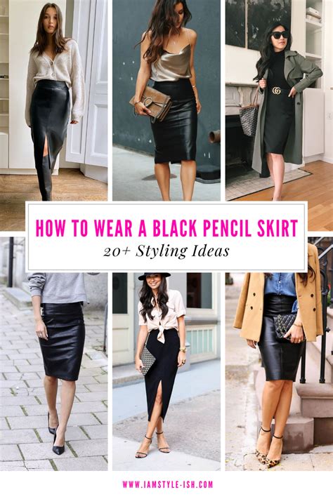 easy ideas  style  black pencil skirt