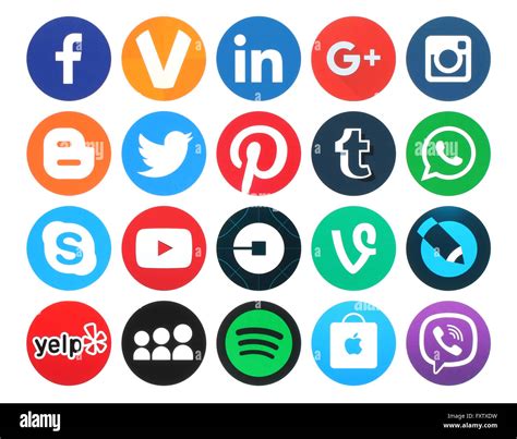 social networking logos high resolution stock photography  images