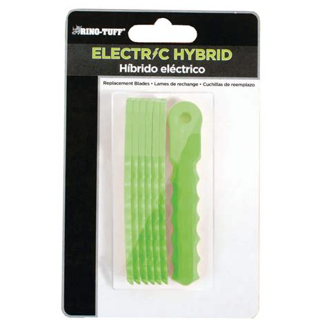 rino tuff electric hybrid nylon replacement trimmer blades   home depot