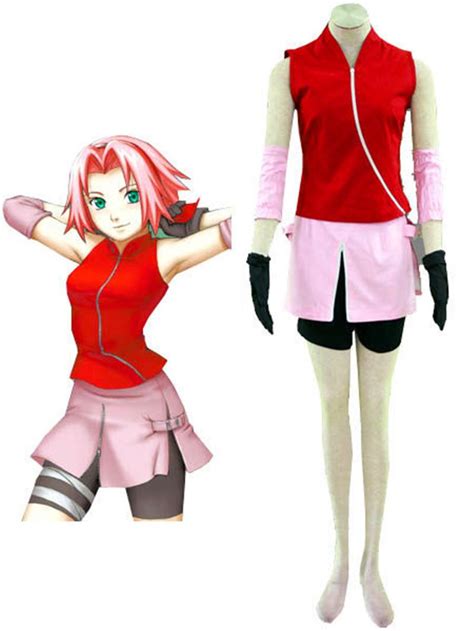 Naruto Shippuden Haruno Sakura Cosplay Cos Costume Custom