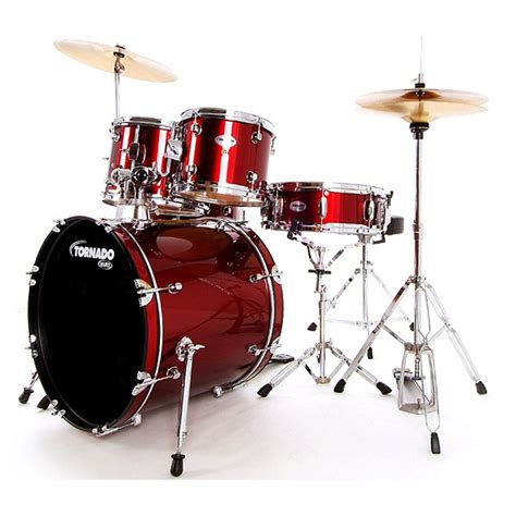 mapex tornado rock drum kit burgundy  world