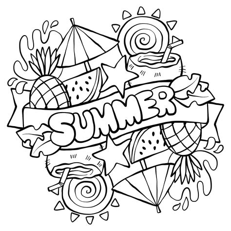 summer printables color worksheets printablee