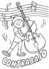 Instrumentos Musicales Contrabajo Cuerda Aula Musicos Educacion Primaria Muzyka Pentagramas Sgblogosfera Kolorowanki Muzyczna Movimiento Argüeso Actividades Isaac Games Pinto Viento sketch template