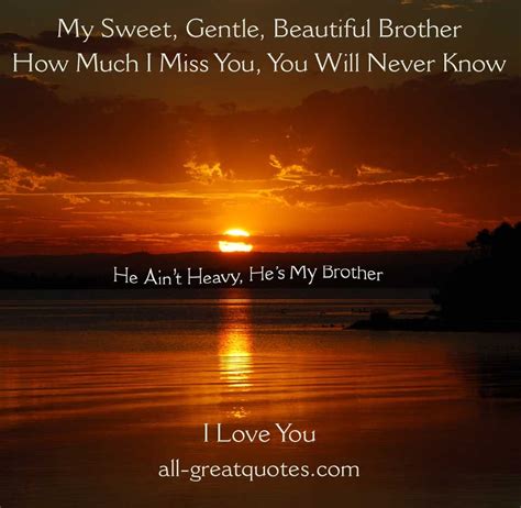 Brother In Heaven Brother Quotes In Loving Memory My Brother Quotes