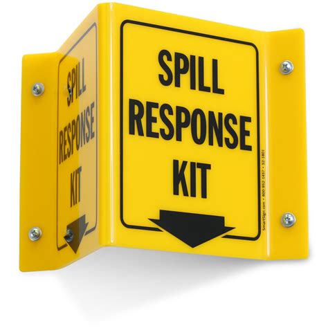 spill clean  signs spill response signs