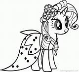 Coloring Pages Pony Princess Rarity Popular sketch template