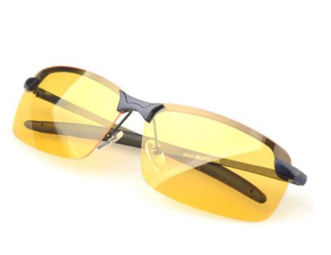 night driving glasses hd anti glare vision polarized yellow tinted