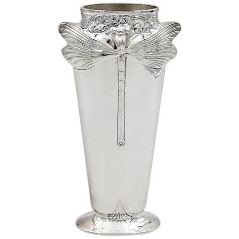 vintage christofle libellule dragonfly vase art deco vases modern vase art deco glass
