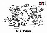 Coloring Colorare Disegni Polizia Pompieri Brick Ninjago Playmobil Pointbrick Jurassic sketch template