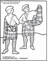 Kilt Scottish Plaid Tartan Tartans sketch template