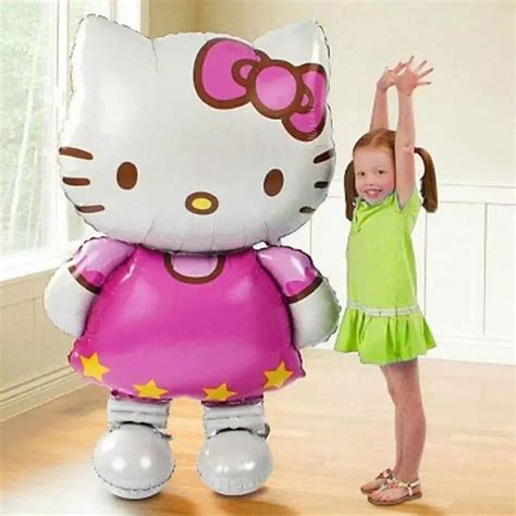 117 68cm Large Size Hello Kitty Cat Foil Balloon Cartoon Wedding