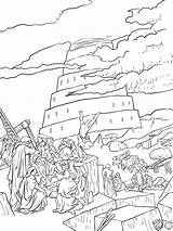 Babel Christianity Supercoloring sketch template