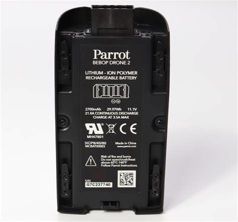 original parrot bebop  battery mah  rechargeable white