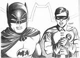 Batman Robin Coloring Sketch Pages Real Deviantart West Adam 2008 Lostonwallace Classic Popular Carousel 1960s Wallpaper Color Loston Quinn Harley sketch template