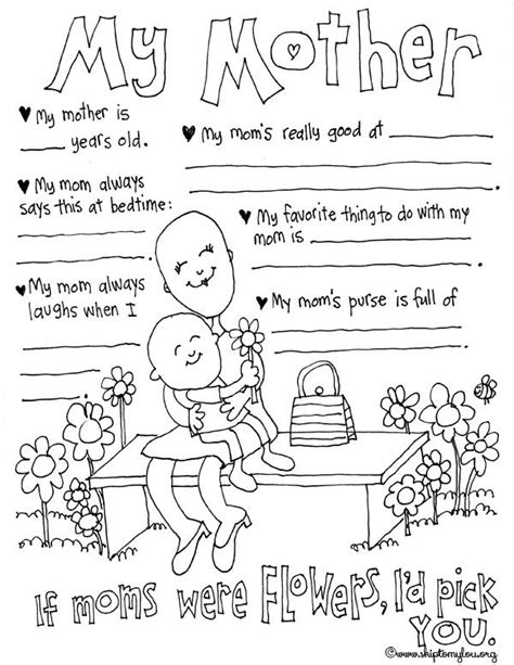 mother coloring pages