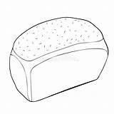 Pagnotta Loaf Bread Bianca Bianchi Naturali Prodotti sketch template