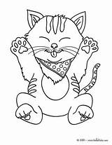 Kitten Cute Coloring Pages Cat Print Color Hellokids Kittens Online Printable Colouring sketch template