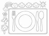 Printable Placemat Kids Template Placemats Color Coloring Thanksgiving Pages Printablee Via sketch template
