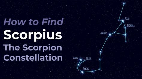find scorpius  scorpion constellation   zodiac youtube