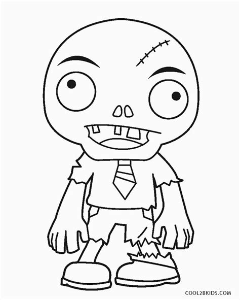 printable zombie coloring pages  kids zombie drawings
