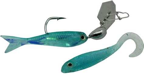man chatterbait flashback mini lures  oz weight silverblue   md cb fbmini