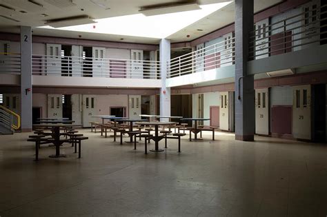 abandoned jail common room  cell block photograph  karen foley