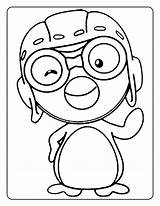 Coloring Pages Penguin Little sketch template