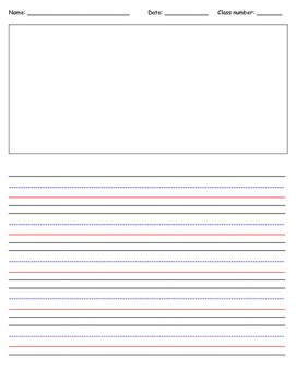 lined paper template  grade