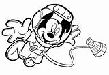 Mickey Coloring Astronaut Mouse Pages Space Astronauta Disney Print Color Choose Board sketch template