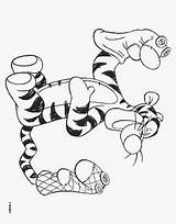 Coloring Pages Tigger Disney Eating sketch template