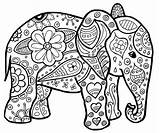 Coloring Mandalas Elefant Ausmalen Ausmalbild Elefantes Dibujos Ausdrucken Kleurplaten Erwachsene Malvorlagen Olifant Kleurplaat Dieren Colorare Boyama Volwassenen Bordado Malbuch Olifanten sketch template