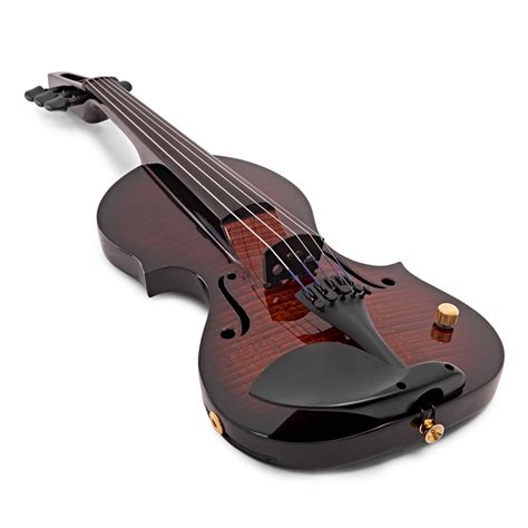 wood violins nashville  string electric violin teak tiger maple