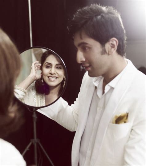 actor ranbir kapoor with his mommy sigh whatasweetheart startingtolovehim favorite stars