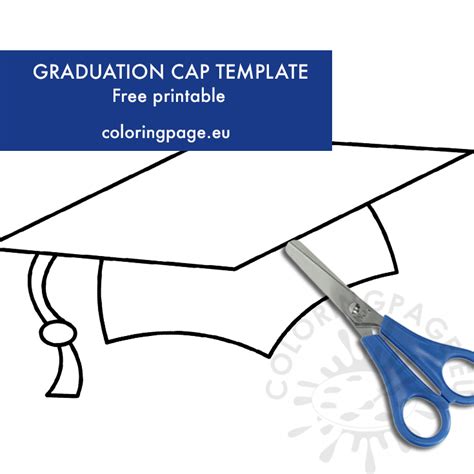 graduation cap template  print