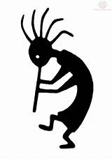 Kokopelli Symbols Designs American Native Tattoo Clipart Indian Southwest Symbol Wardley Behind Tattoos Stencil Cliparts Clip Ancient Graphics Gif Made sketch template