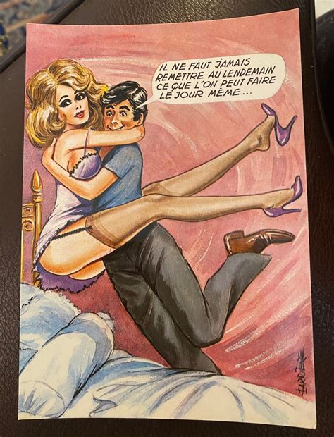 french pin up postcards sexy caravan 1960s 1970s choose one etsy
