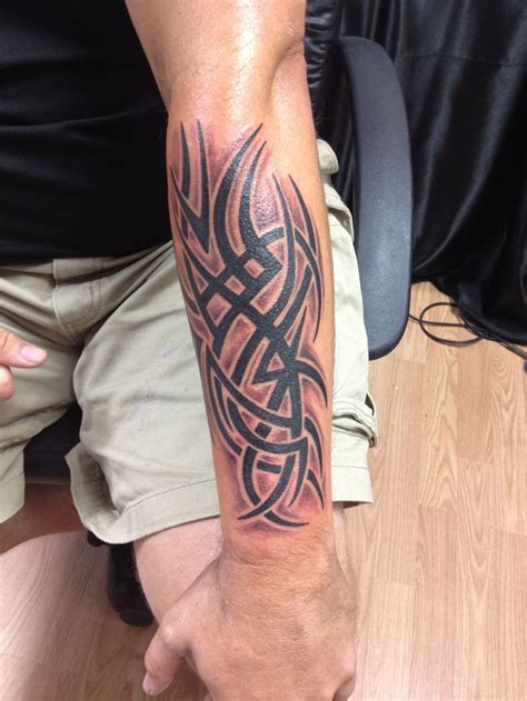 left forearm tribal white ink tattoo pinterest