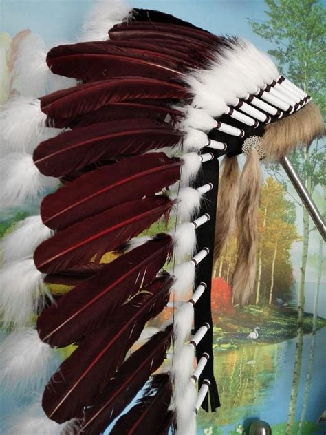 brown indian feather headdress feather costumes indian costume 28 high