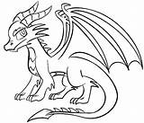 Dragon Drawing Easy Drawings Cool Dragons Draw Simple Cartoon Cute Sketch Step Coloring Pages Animal sketch template