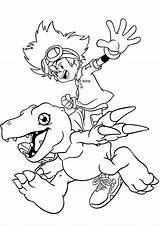 Coloring Digimon Pages Print Printable Kids sketch template