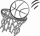 Basketball Coloring Pages Hoop Drawing Printable Goal Print Color Basket Ball Pdf Sheets Curry Draw Kids Drawings Basketballs Playing Sport sketch template