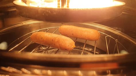 trying out my new halogen oven sausage test youtube