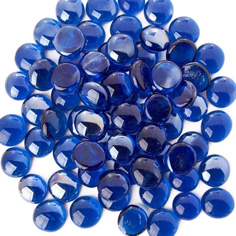 cobalt blue glass gems vase fillers table scatters floral