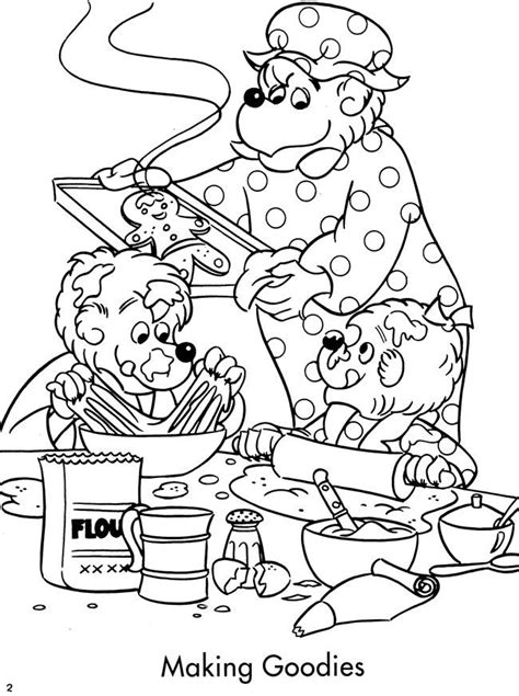 berenstain bears kitchen fun coloring book printable